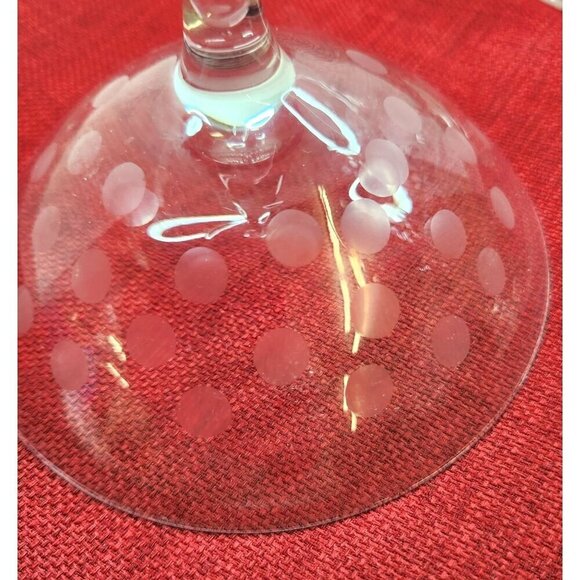 Set Of 3 Replacement Skir by IKEA Glasses  Etched Polka Dot - Picture 3 of 10